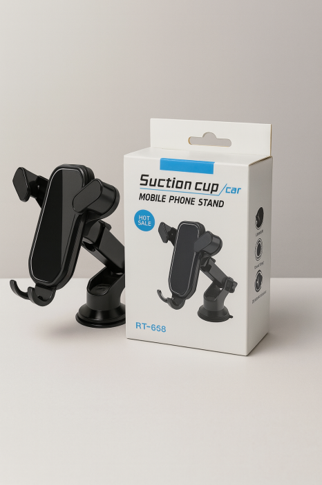 Suport telefon auto ventuză